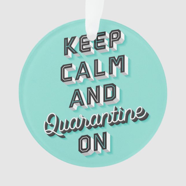 Maintenir le calme et la quarantaine sur la menuis (devant)