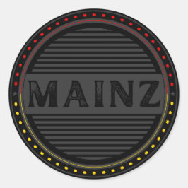 Mainz City Pride Emblem – German Identity Runder Aufkleber