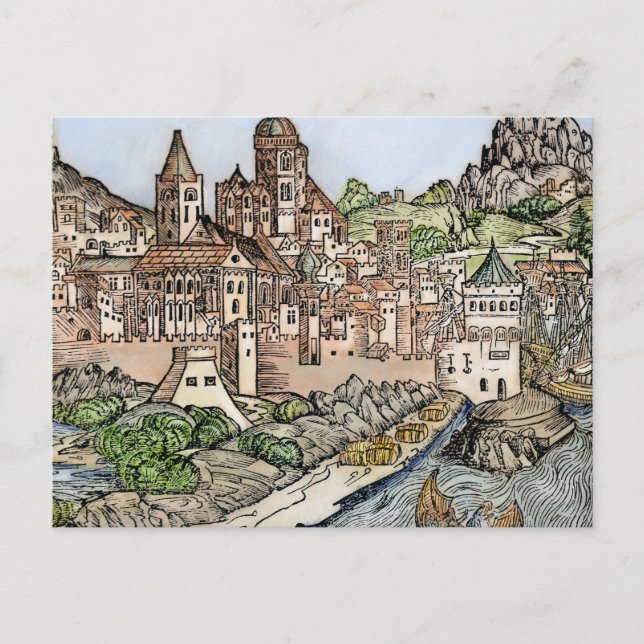 Mainz, Deutschland, 1493 Postkarte (Vorderseite)
