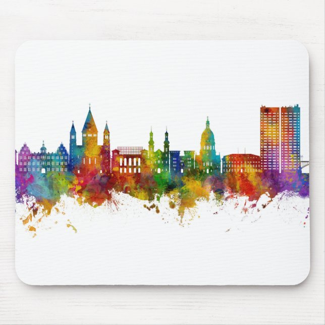 Mainz Deutschland Skyline Mousepad (Vorne)