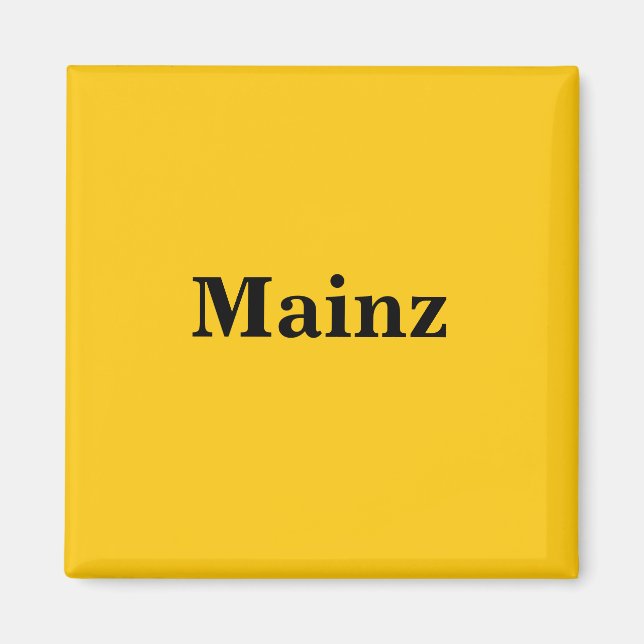 Mainz  Magnet Schild Gold Gleb (Vorne)