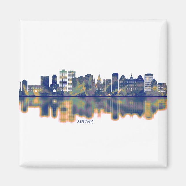Mainz Skyline Magnet (Vorne)