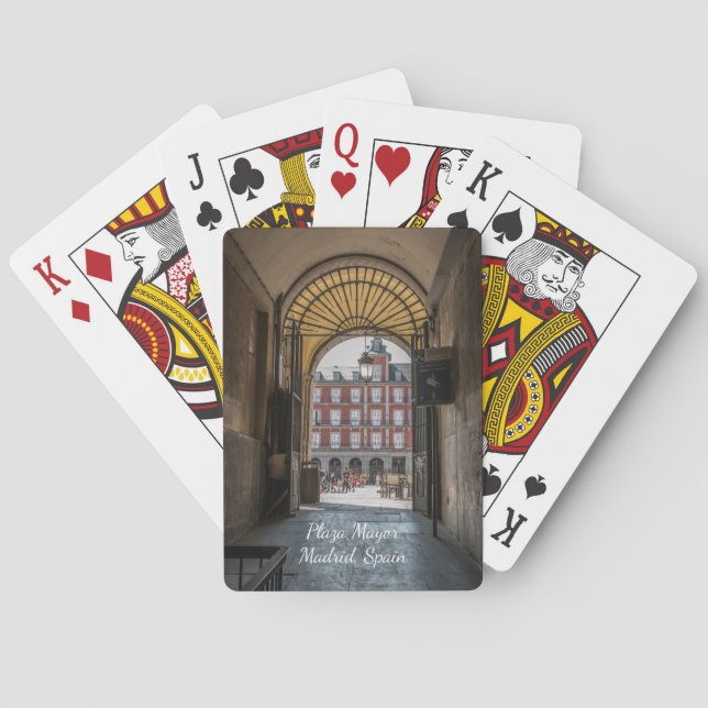 Maire de plaza, cartes de jeu de Madrid (dos)