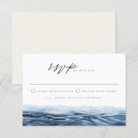 MAIRI Ocean or Lake Destination Wedding RSVP Card