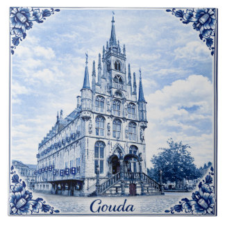 Mairie de Gouda carreau de céramique de style Delf