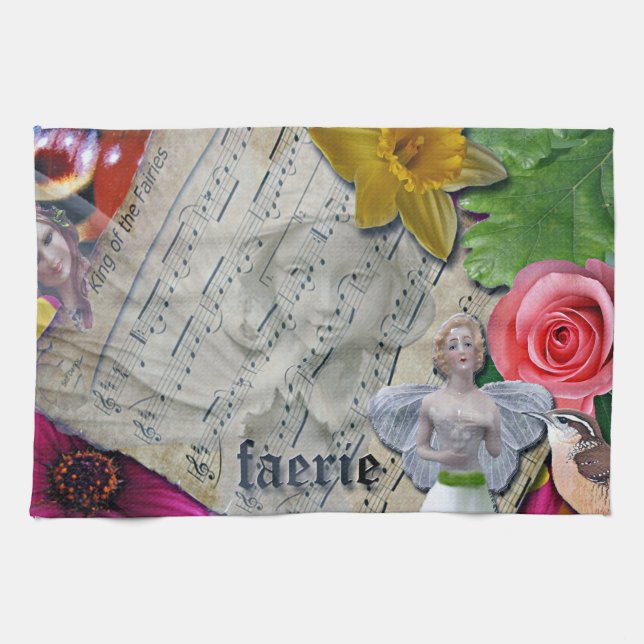 Mairy Collage, Küchentücher, Handtuch (Horizontal)