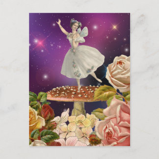 Mairy Dancing on Mushroom Postkarte