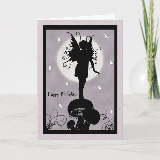 Mairy Stehend auf Mushroom Birthday Card Karte (Vorderseite)
