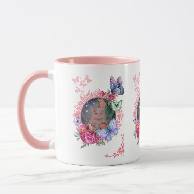 Mairy-White-Kitten-Totbeutel Tasse (Links)