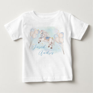 Mairytale baby Pony Blue Ballon Star Birthday Boy T-shirt