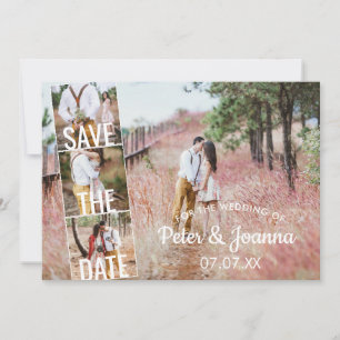 Mairytale Modern 5 Foto Save the Date Wedding Inv Einladung