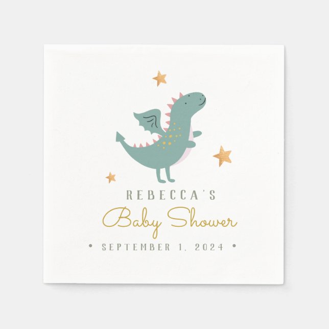 Mairytale Niedlich Dragon Baby Dusche Serviette (Vorderseite)