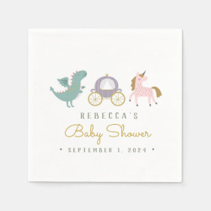Mairytale Niedlich Dragon Babydusche Napkins Serviette