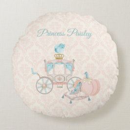 Mairytale Royal Carriage Glass Slipper Pumpkin Rundes Kissen