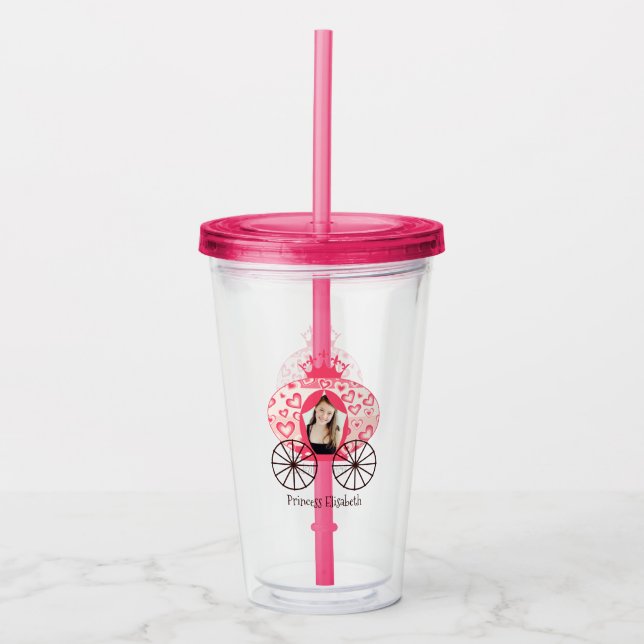 Mairytale Royal Princess Carriage Girl Acryltrinkbecher (Vorderseite)