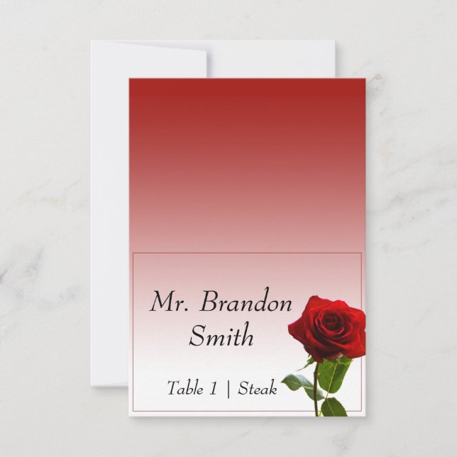 Mairytale Wedding Escort Card Einladung (Vorderseite)