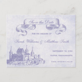 Mairytale Wedding Save the Date Postcard Ankündigungspostkarte
