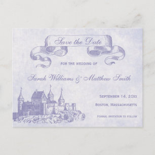 Mairytale Wedding Save the Date Postcard Ankündigungspostkarte