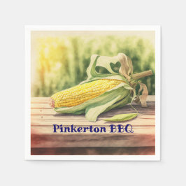 Mais auf dem Cob Personalisiert Serviette