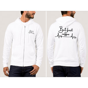 Mais d'abord Café Amateur Zip Sweat à Capuche
