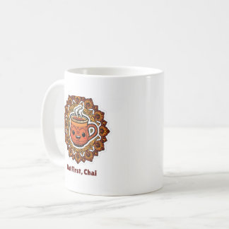 Mais d'abord Chai - Mug à café Kawaii Kulhad