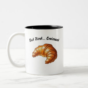 Mais d'abord... Croissant - Mug petit-déjeuner Wit
