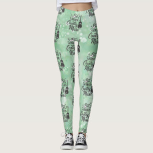 Mais d'abord Leggings Vert Clair Musique Country