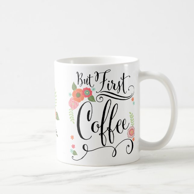 Mais D'Abord, Les Mugs Floraux De Café (Droite)