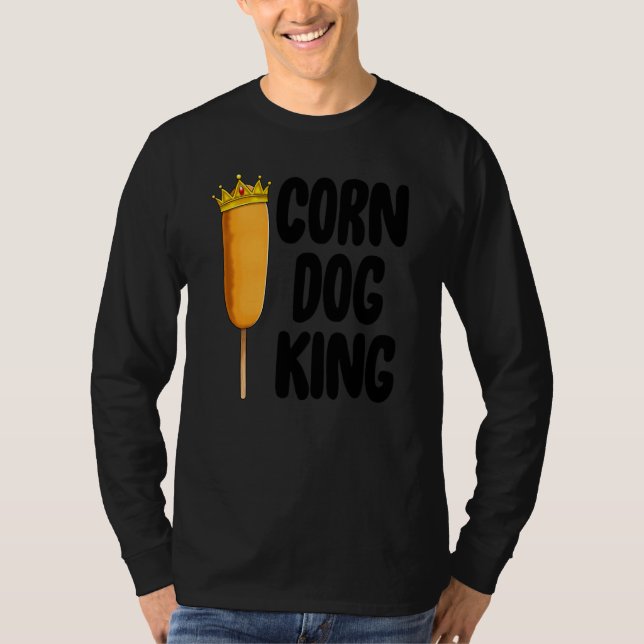Mais Dog King Funny Fair Mais Hunde Feinschmecker T-Shirt (Vorderseite)