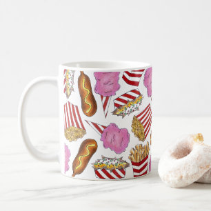 Mais Dog Popcorn Nacho Fries Cotton Candy Carnival Kaffeetasse