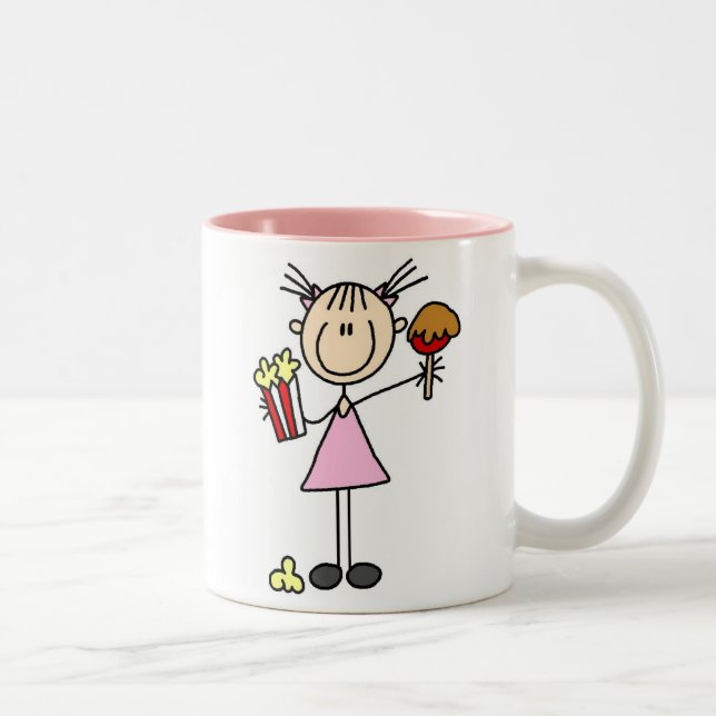 Maïs éclaté et caramel Apple à la tasse juste (Droit)