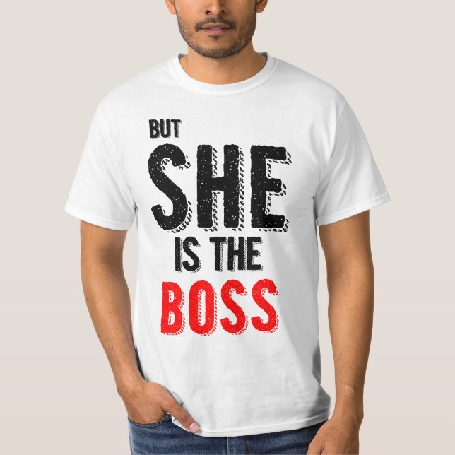 Mais elle est le T-shirts des hommes de couples de (Devant)