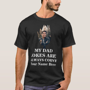 Mais Form Foto Papa Witze sind immer verrückt T-Shirt