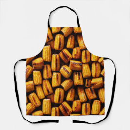 Mais, gegrillt auf dem Cob, Thema Lebensmittel Schürze