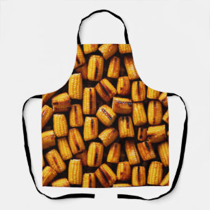 Mais, gegrillt auf dem Cob, Thema Lebensmittel Schürze