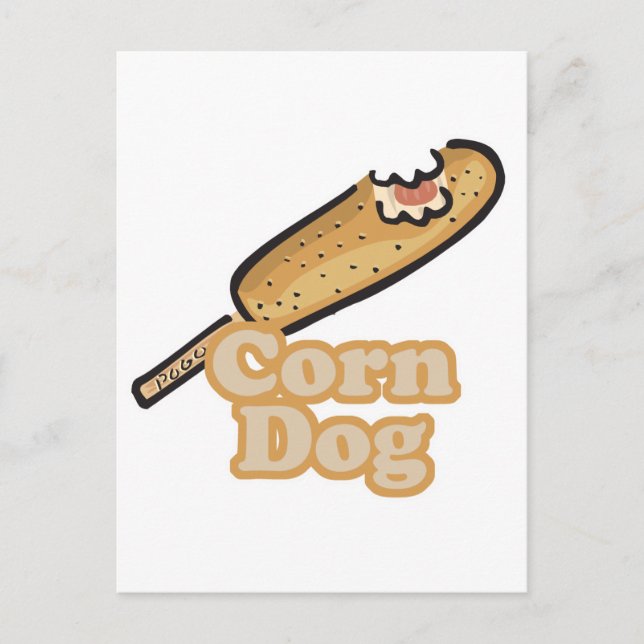 Mais-Hotdog Postkarte (Vorderseite)