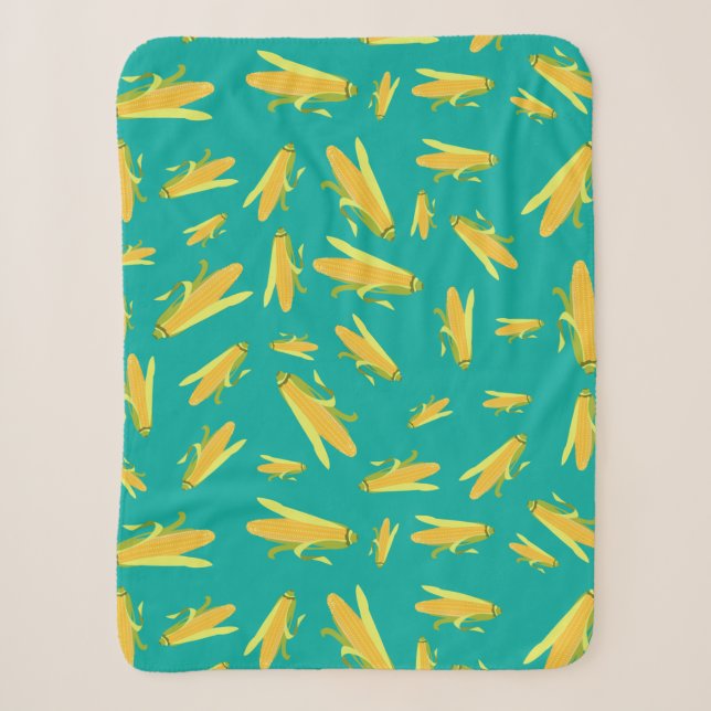 Mais im Cob-Muster Sherpadecke (Vorderseite)