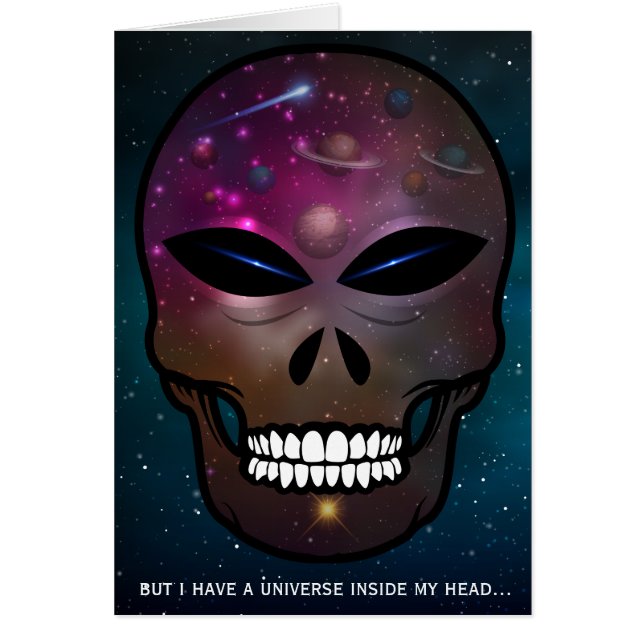 mais j'ai un univers dans ma tête Carte blanche (Devant)