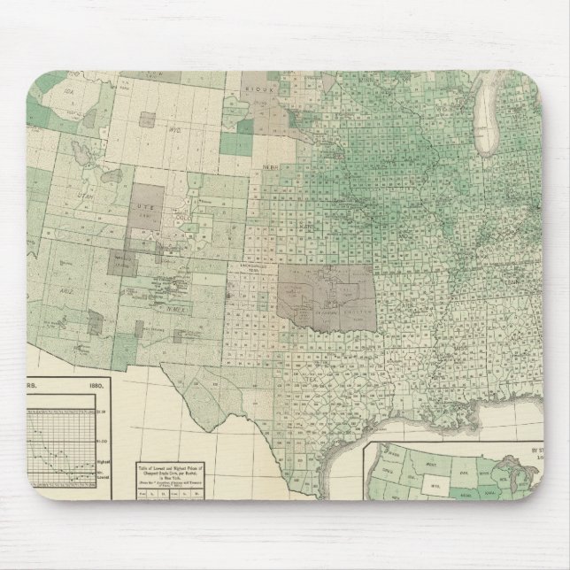 Mais je Hektar bepflanzt Mousepad (Vorne)