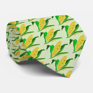 Mais mit grünem Blätter. Bauernhof Krawatte
