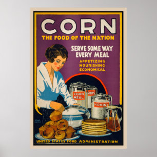 Mais - Nahrung des Nations-Vintagen Plakats Poster