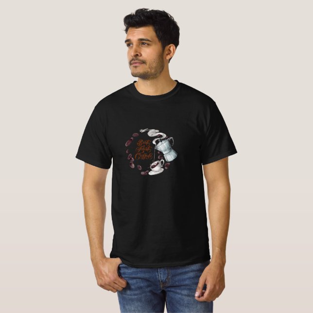 Mais Premier T-Shirt Amusant Café (Devant entier)