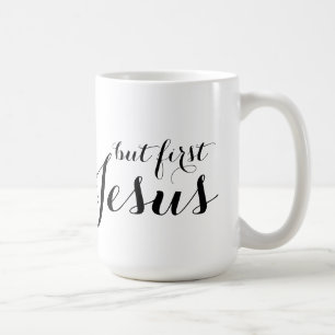 Mais première tasse blanche classique de Jésus
