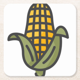 Mais Rechteckiger Pappuntersetzer