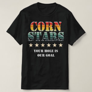 Mais Stars Lustiges Männer Cornhole Team Zubehör T-Shirt
