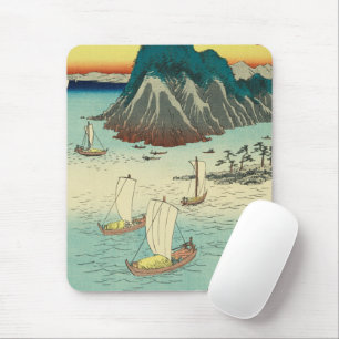 Maisaka, Japan: Vintage Ukiyo-e Holzschnitt Mousepad