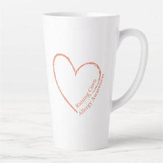 Maisallergie-Aufklärungsherz Milchtasse