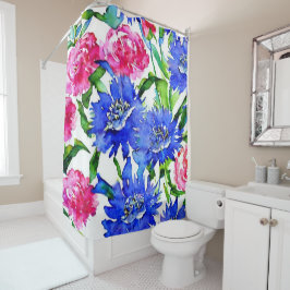 Maisblume und Torfbäume Duschvorhang