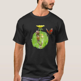 Maiself mit einem Schmetterling auf einem T - Shir T-Shirt