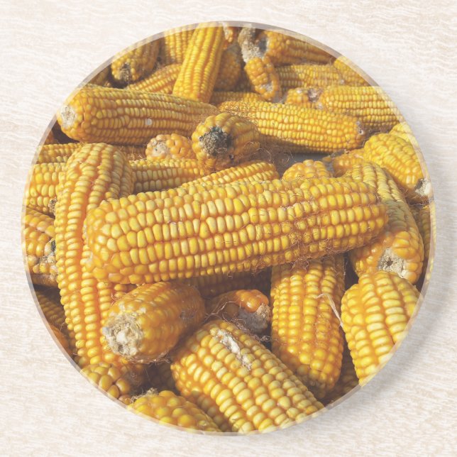 Maisernte Sandstein Untersetzer (Vorne)